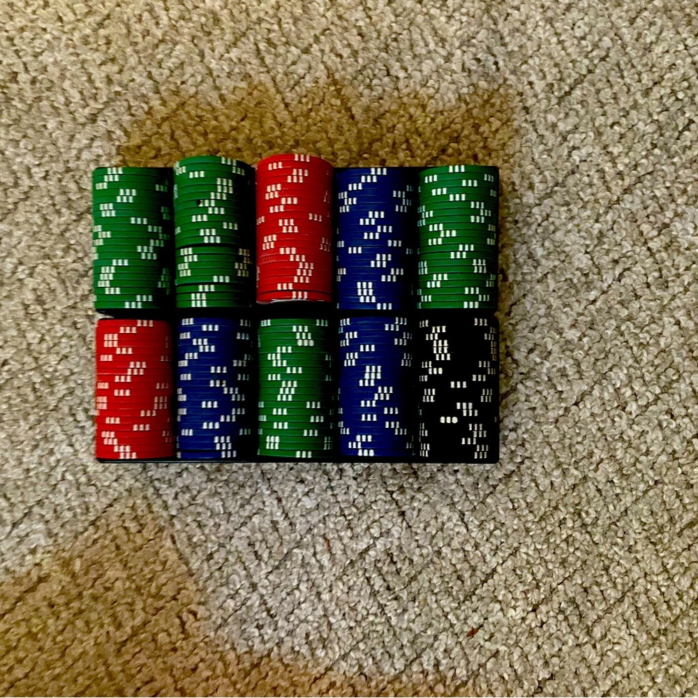 Bicycle brand poker chips- Poker anyone?